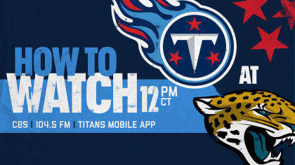 How to watch, stream, listen to Titans vs. Jags