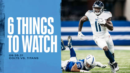 Six Things to Watch in Titans vs Colts on Sunday at Nissan Stadium