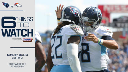 Six Things to Watch for the Titans on Sunday vs the Broncos