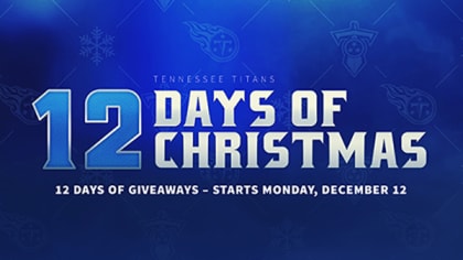 Titans 12 Days of Christmas Giveaways Start Dec. 12