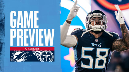 Game Preview: Titans Host Dolphins, One Win from Division Title