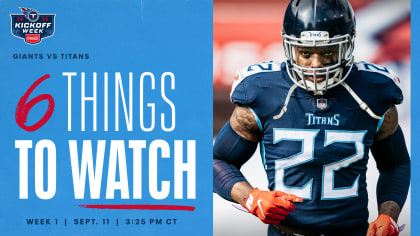 Six Things to Watch for the Titans in Sunday's Season Opener vs the Giants