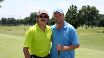 You never know who you'll catch at the Johnny Bench Golf Classic