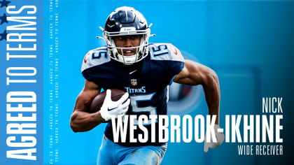 Tennessee Titans wide receiver Nick Westbrook-Ikhine (15) runs a