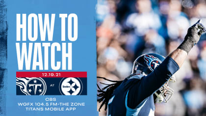 Steelers vs Titans: How to watch, listen and stream