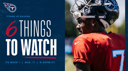 Preseason: Ravens vs. Titans -- What to know, how to watch