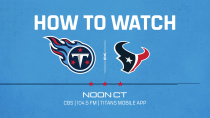 Houston Texans Vs. Tennessee Titans Live Stream: How To Watch NFL
