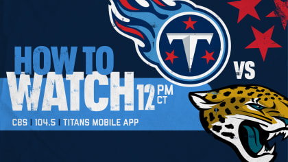 Jacksonville Jaguars vs. Tennessee Titans: How to Watch, Listen