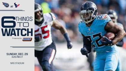 Six Things to Watch for the Titans in Sunday's Game vs the Texans