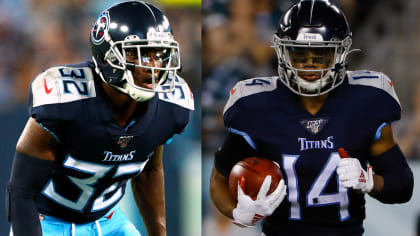 Tennessee Titans defensive back Kareem Orr (20) lines up against