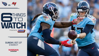 Six Things to Watch in Titans vs Buccaneers on Sunday