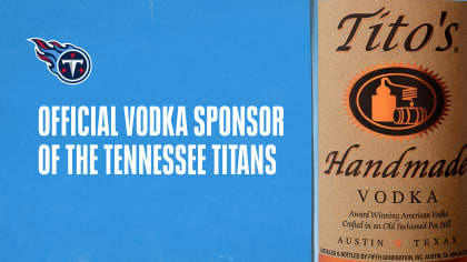 Tennessee Titans Announce Official Vodka Sponsor, Tito's Handmade