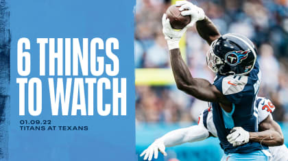 Six Things to Watch for the Titans in Sunday's Game vs the Texans