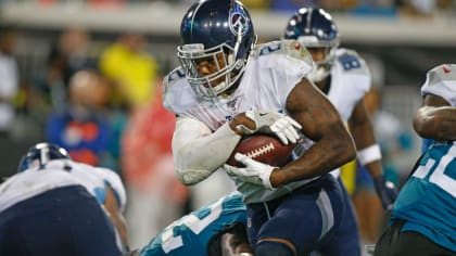 Rain drops cover a Jacksonville Jaguars helmet before an NFL