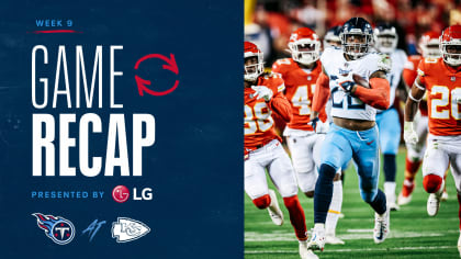 NFL Week 9 Game Recap: Kansas City Chiefs 20, Tennessee Titans 17