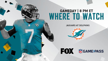 Where to watch: Jacksonville Jaguars at Miami Dolphins