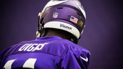 Here is Vikings wide receiver Stefon Diggs wearing a Cardinals shirt