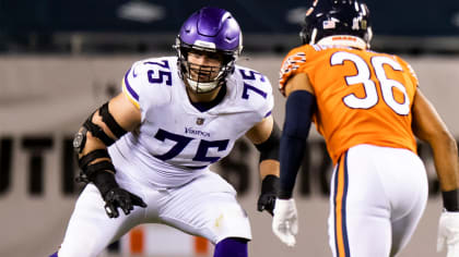 Minnesota Vikings tackle Brian O'Neill warms up before their game against  the San Francisco 49ers during an NFL preseason football game, Saturday,  Aug. 20, 2022, in Minneapolis. (AP Photo/Craig Lassig Stock Photo 