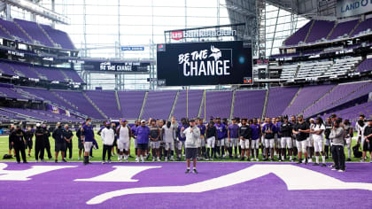 Vikings, Colts players address media on social justice issues with