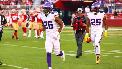 Minnesota Vikings running back Kene Nwangwu (26) during warmups before an  NFL football game against the New York Jets, Sunday, Dec. 4, 2022 in  Minneapolis. (AP Photo/Stacy Bengs Stock Photo - Alamy