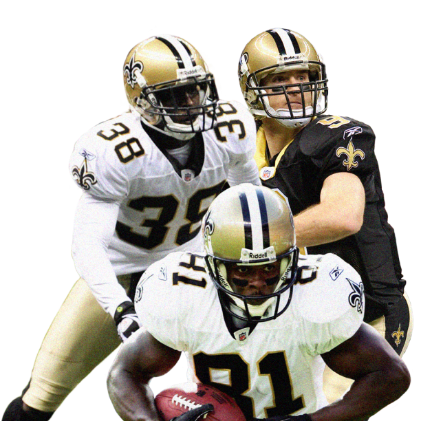 New Orleans Saints NFL 100th Legacy Art Football