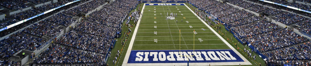 Lucas Oil Stadium Indianapolis Colts football picture Aerial Photo