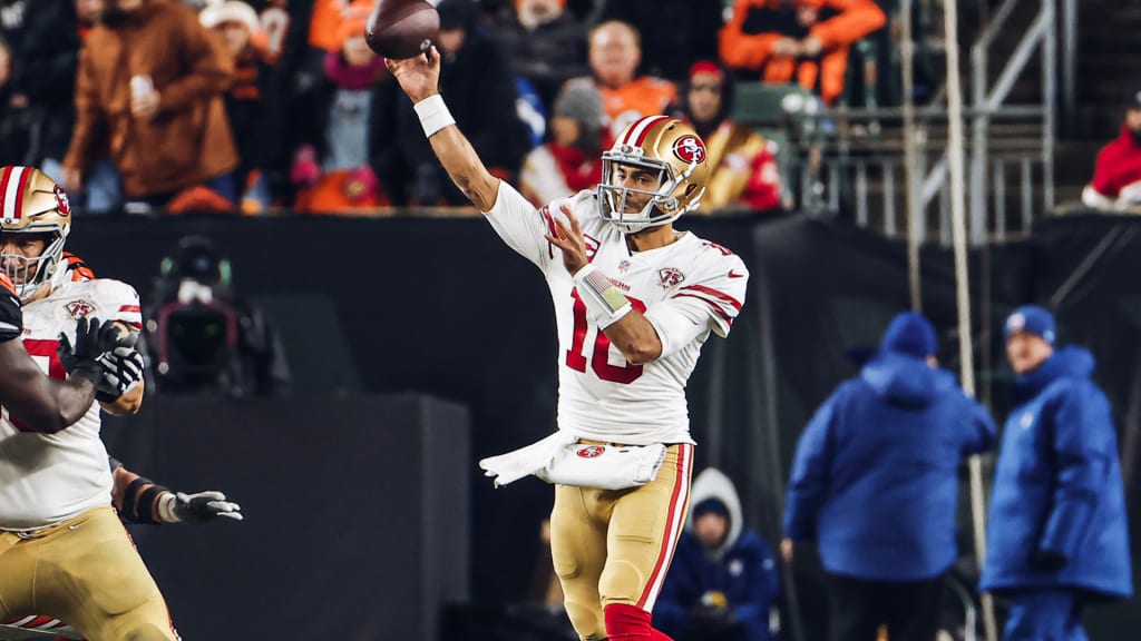 Garoppolo throws 12-yard TD as 49ers beat Bengals in OT