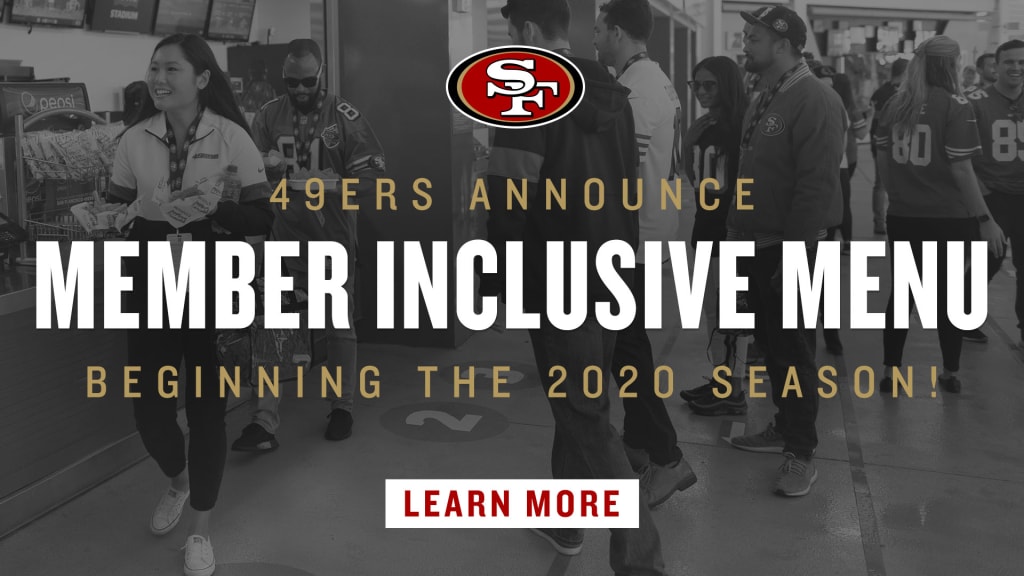 49ers' Season Ticket Holders to Receive Inclusive Menu for 2020