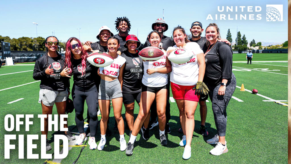 San Francisco 49ers host the 2nd annual girls flag football skills camp