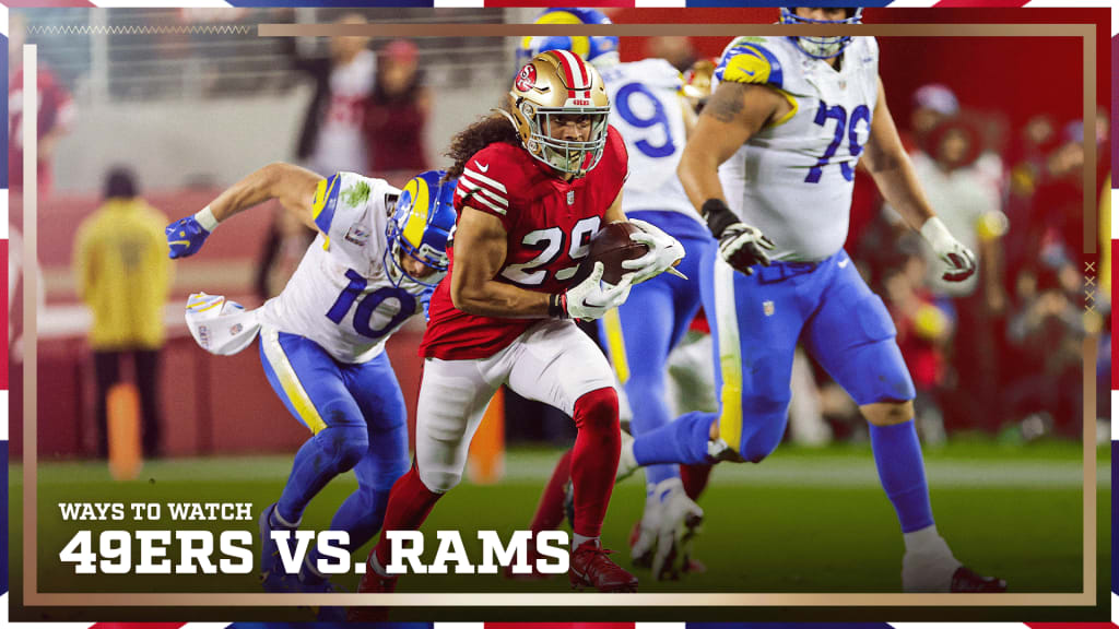 how to watch 49ers and rams