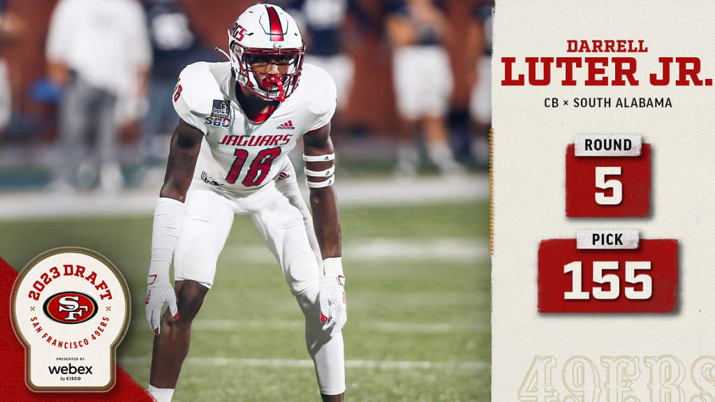 NFL Draft 2023: South Alabama CB Darrell Luter Jr. Selected By San  Francisco in 5th Round - Underdog Dynasty