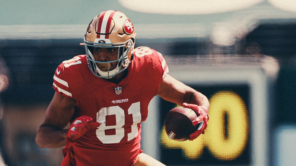 San Francisco 49ers tight end Jordan Reed (81) during an NFL