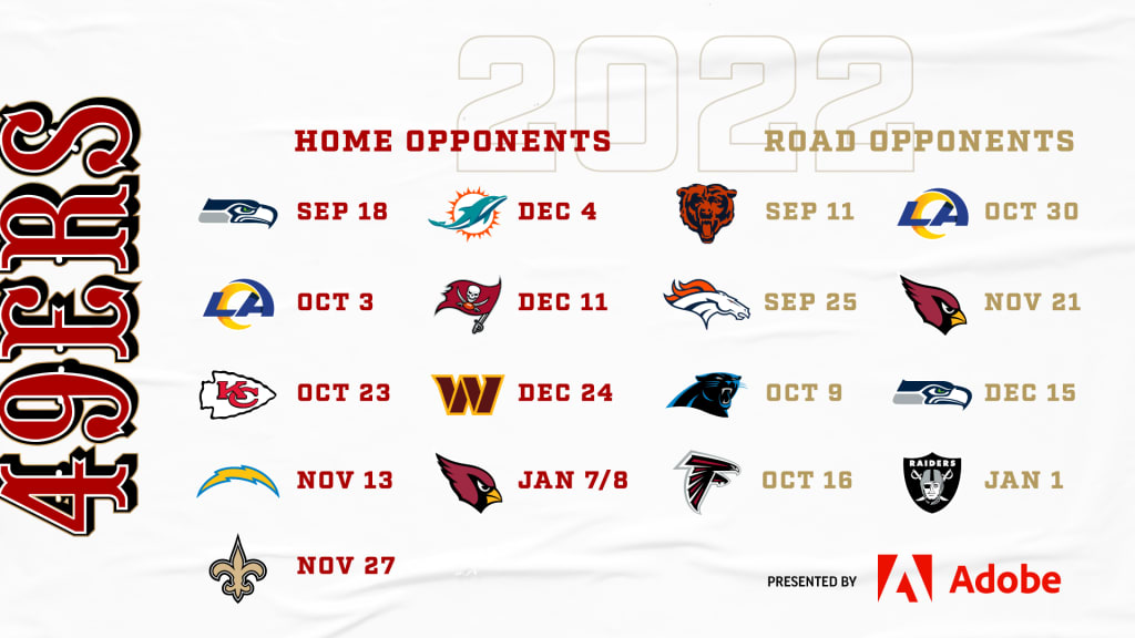 Complete 2022 San Francisco 49ers Schedule Revealed