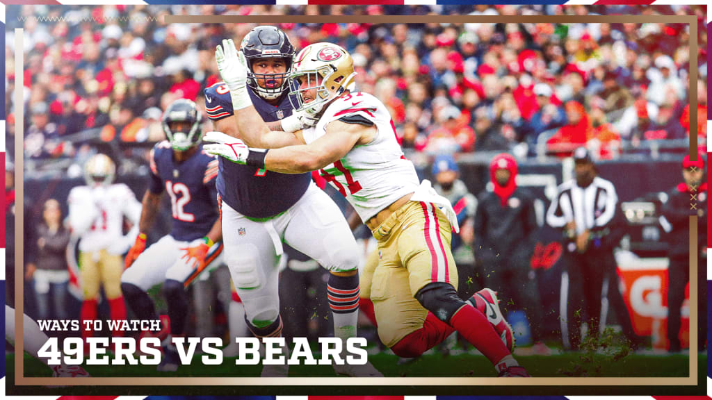 where can i watch 49ers vs bears