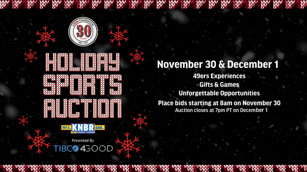 49ers Foundation Announces Details for the Holiday Sports Auction