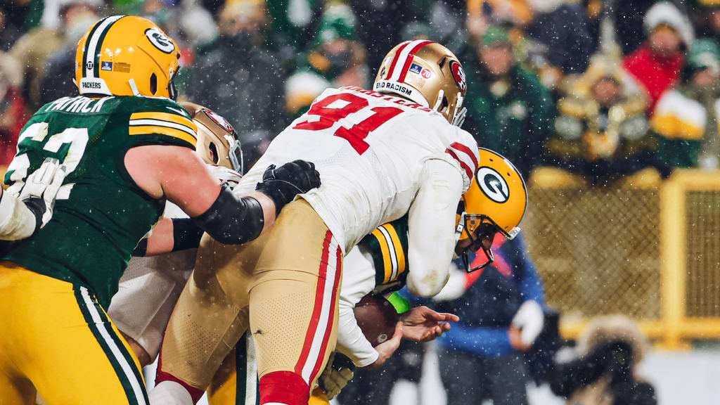 San Francisco 49ers 13-10 Green Bay Packers: Aaron Rodgers denied as 49ers  win defensive battle to book NFC Championship spot, NFL News