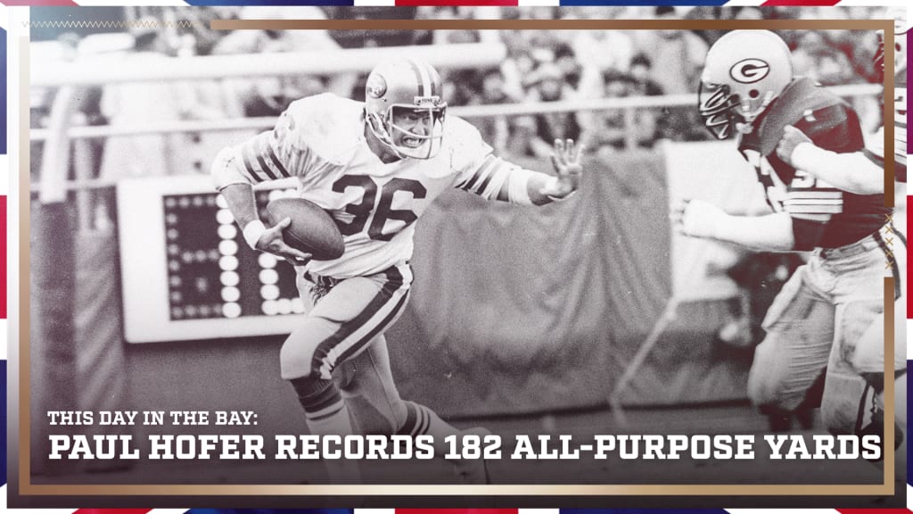 This Day in The Bay: Paul Hofer Records 182 All-Purpose Yards