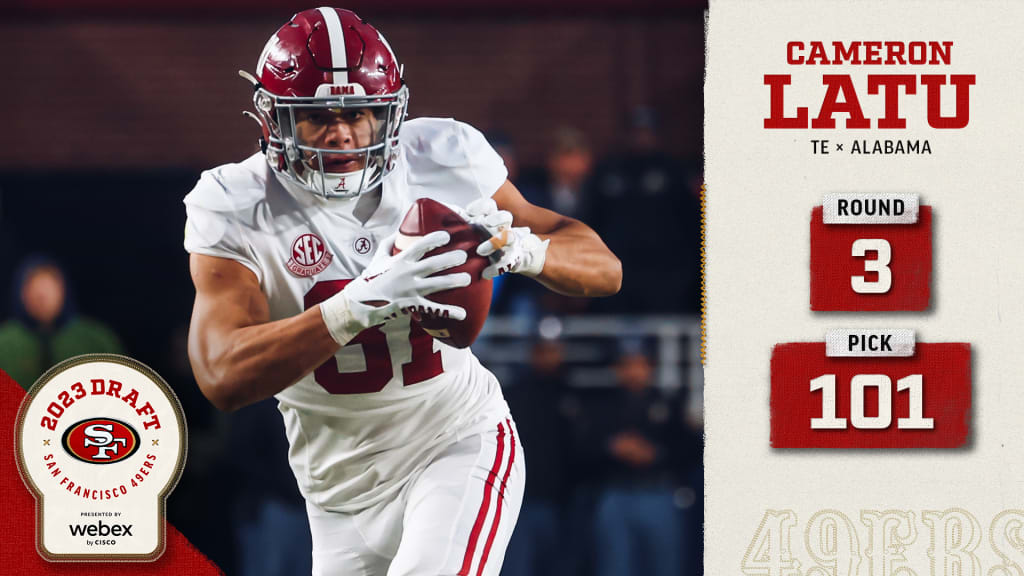 49ers pre-draft visit: Alabama TE Cameron Latu