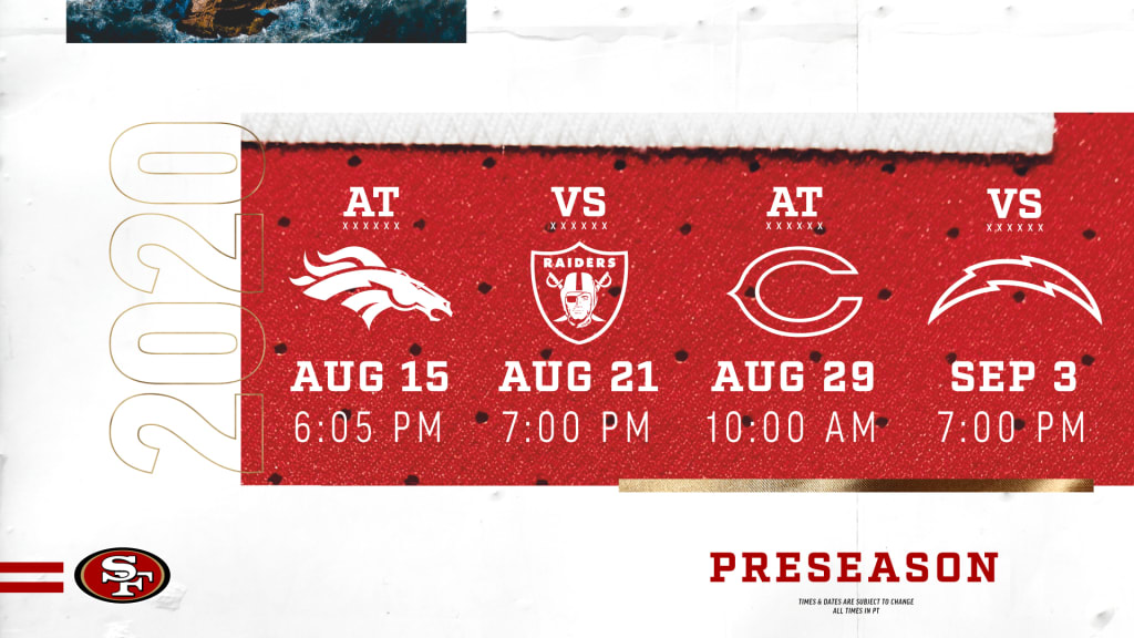 when is the 49ers preseason game