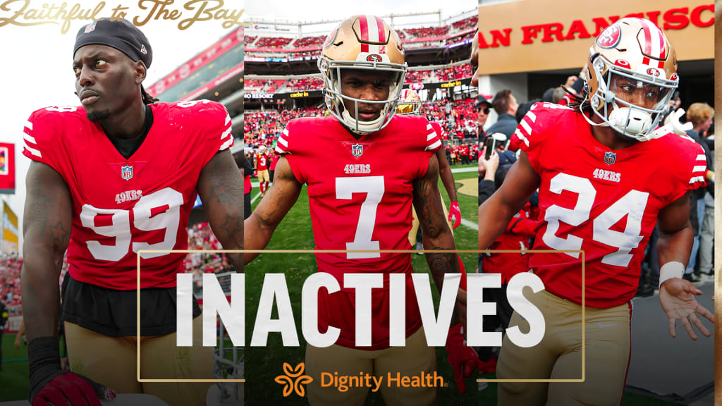 49ers-Commanders: Charvarius Ward, Jordan Mason cleared to play; Drake  Jackson among 7 inactives for Niners