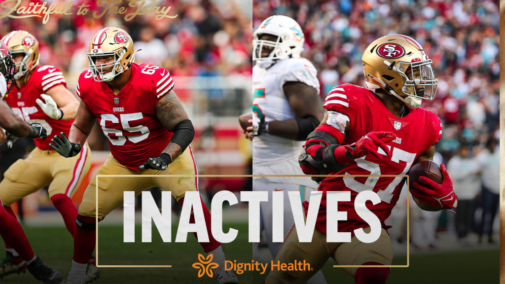 49ers inactives vs. Seahawks: Brock Purdy hurt but will play