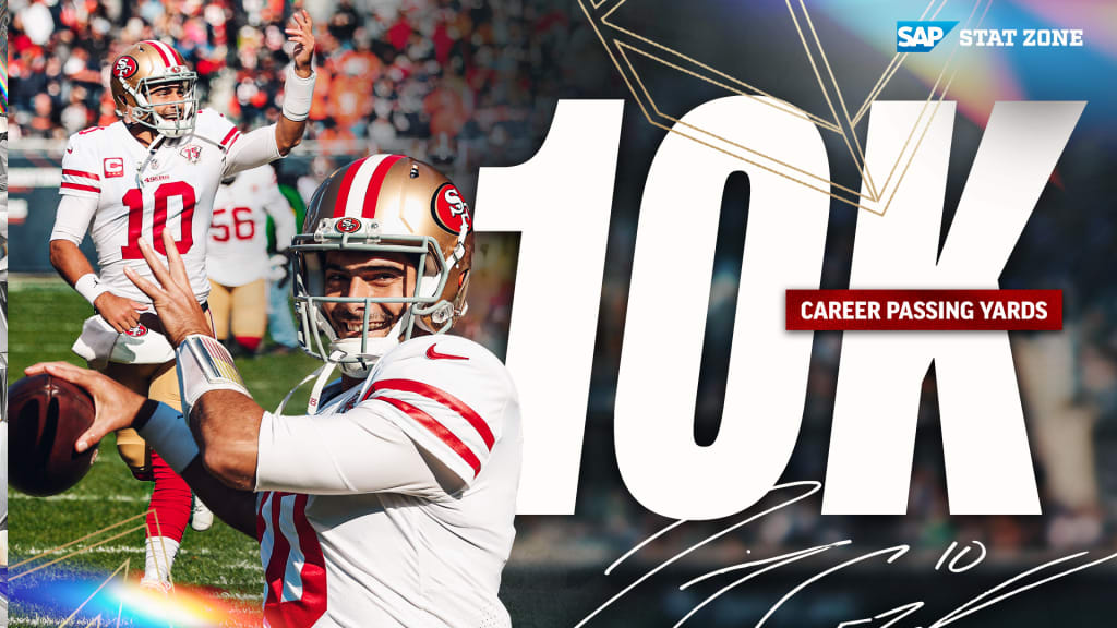 Jimmy Garoppolo Reaches 10,000-Career Passing Yards