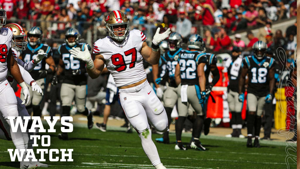 Ways to Watch and Listen: San Francisco 49ers vs. Carolina Panthers (Week 5)