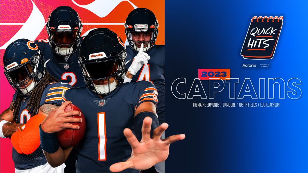 Chicago Bears Name Captains: Justin Fields, D.J. Moore, Eddie