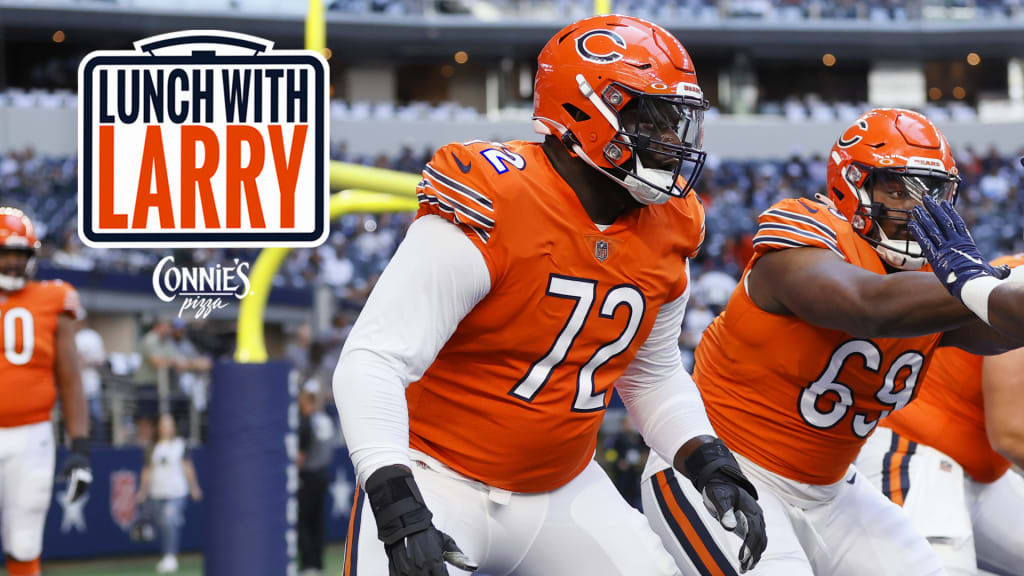 Chicago Bears offensive tackle Alex Leatherwood (72) during an NFL football  game Sunday, Nov. 13, 2022, in Chicago. (AP Photo/David Banks Stock Photo -  Alamy