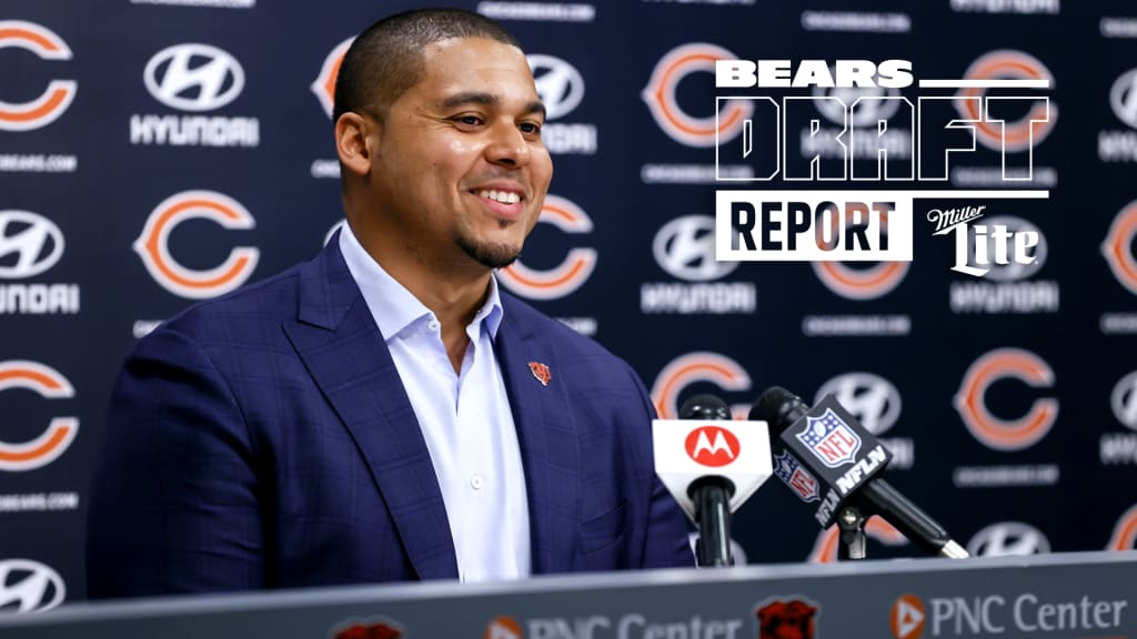 Washington cornerback Kyler Gordon smiles on the stage after being selected  by the Chicago Bears during the second round of the NFL football draft  Friday, April 29, 2022, in Las Vegas. (AP