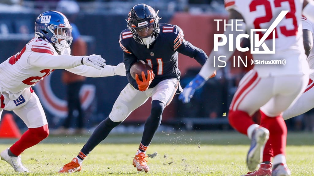 August 16, 2019, Chicago Bears wide receiver Marvin Hall (13) reacts prior  to the NFL preseason game between the Chicago Bears and the New York Giants  at MetLife Stadium in East Rutherford