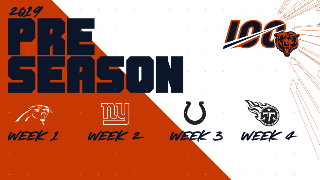 Bears announce 2019 preseason schedule featuring home games against the  Panthers and Titans