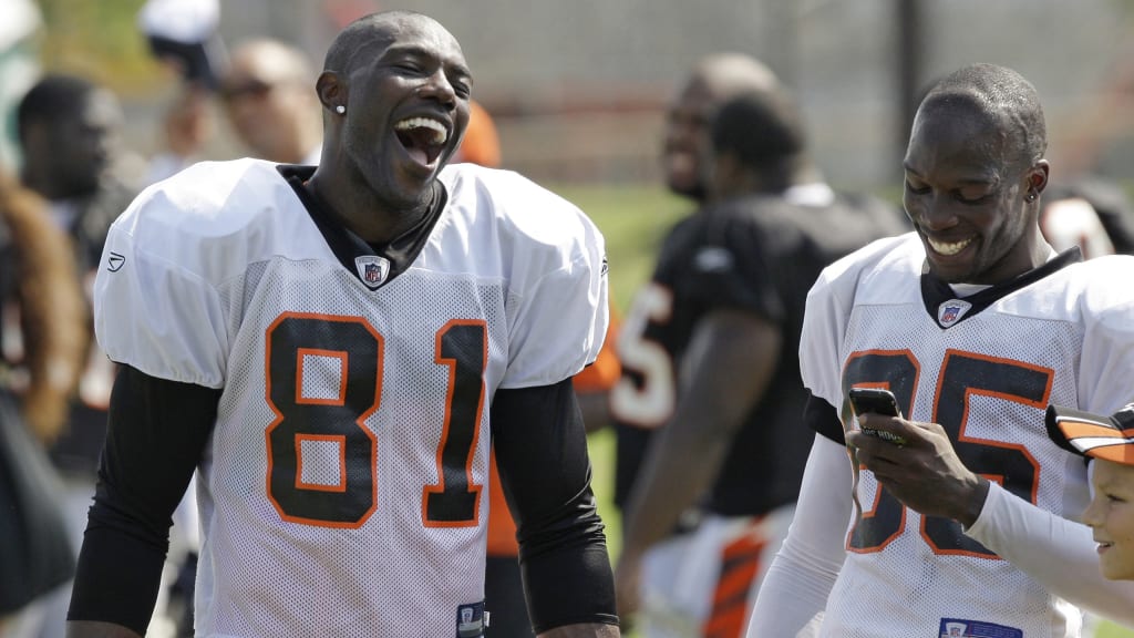 Cincinnati wide receiver Chad Ochocinco (85) during game action at