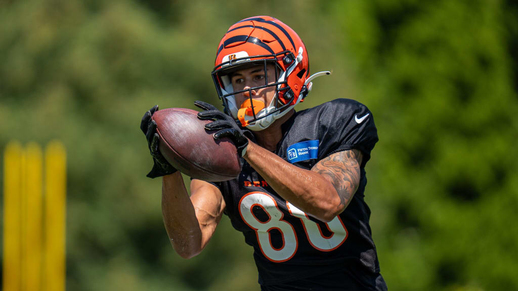 CINCINNATI, OH - AUGUST 16: Cincinnati Bengals defensive end Trey  Hendrickson (91) during the Cincinnati Bengals training camp on August 16,  2021 at the Cincinnati Bengals training facility in Cincinnati, OH. (Photo